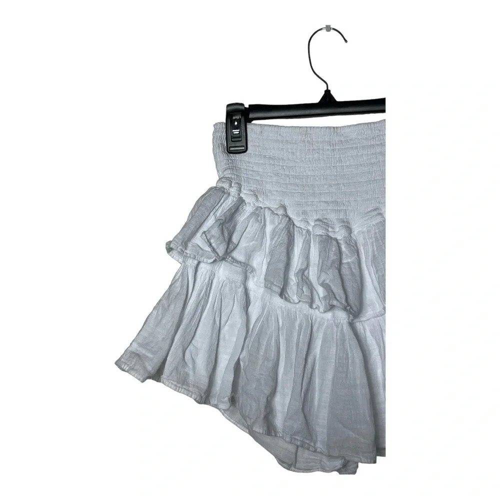 Women's White Ruffle Skort - Picture 4 of 9